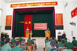 Bộ CHQS tỉnh Bắc Kạn: Huấn luyện cán bộ dự bị động viên đợt 1 năm 2023